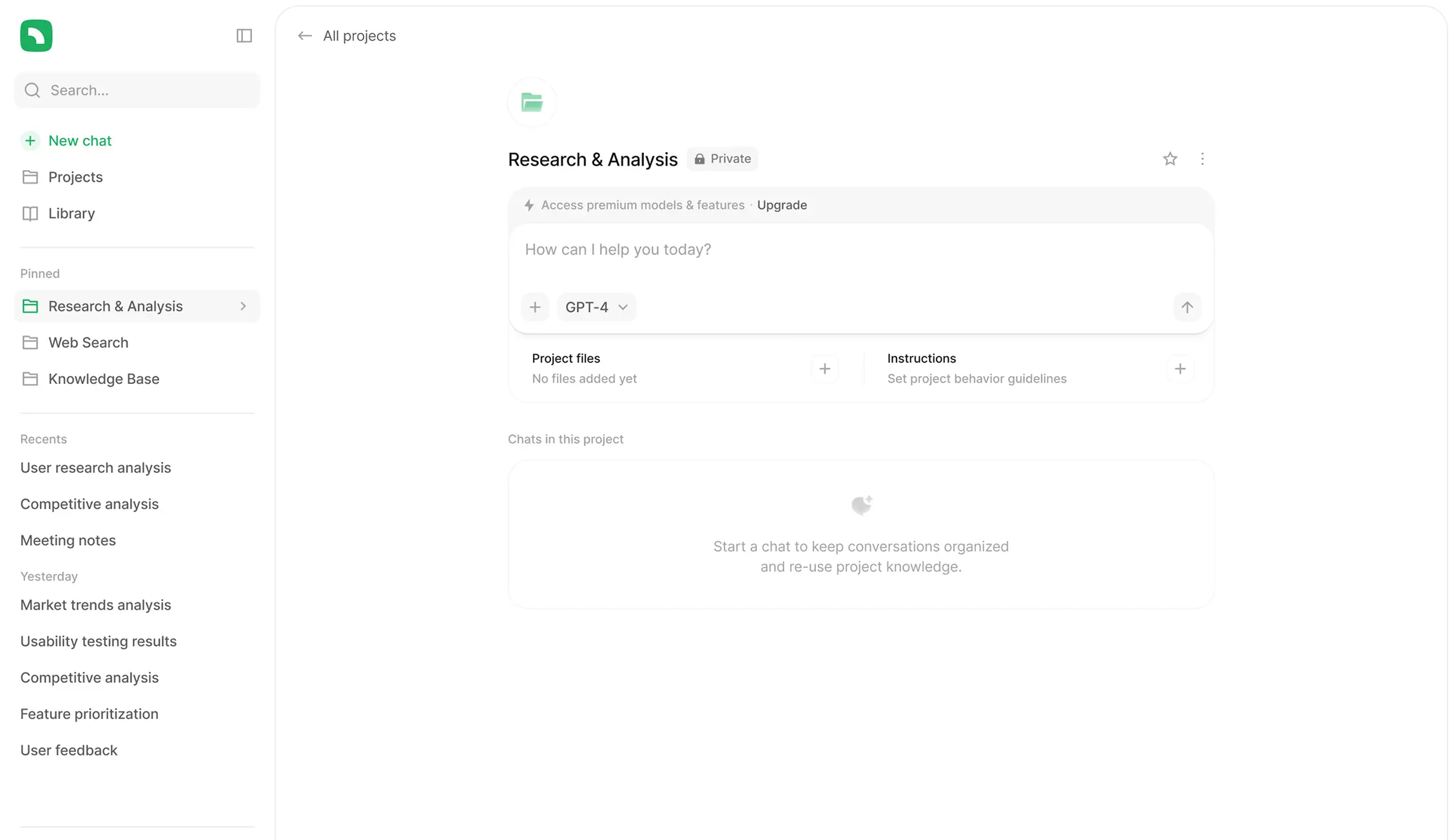 AI Template - Analytics Page desktop preview