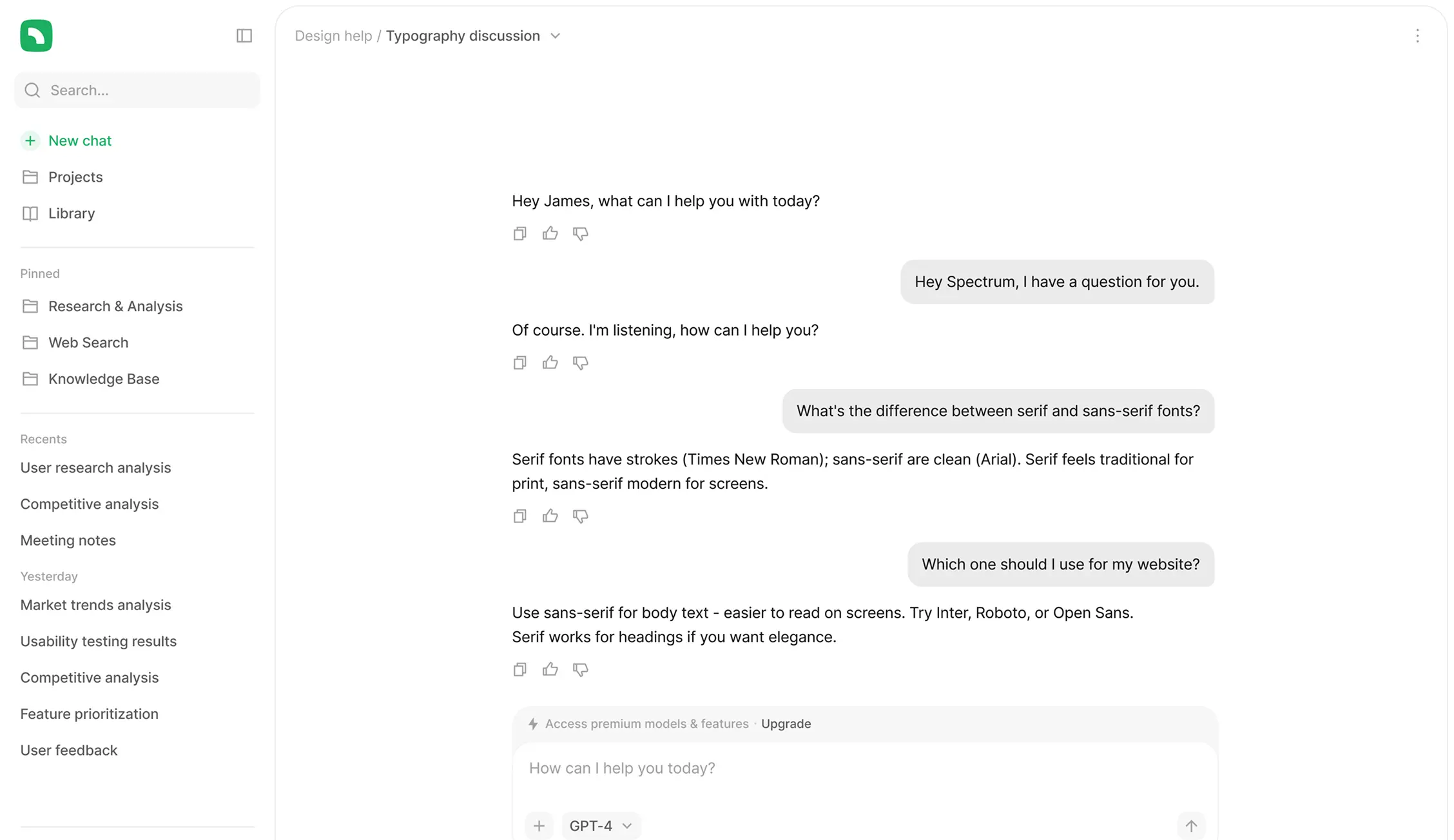 AI Template - Chat Page desktop preview